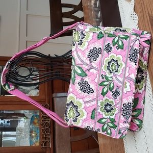 NWT Vera Bradley (Pricillia Pink) Large Cross body Messenger Bag